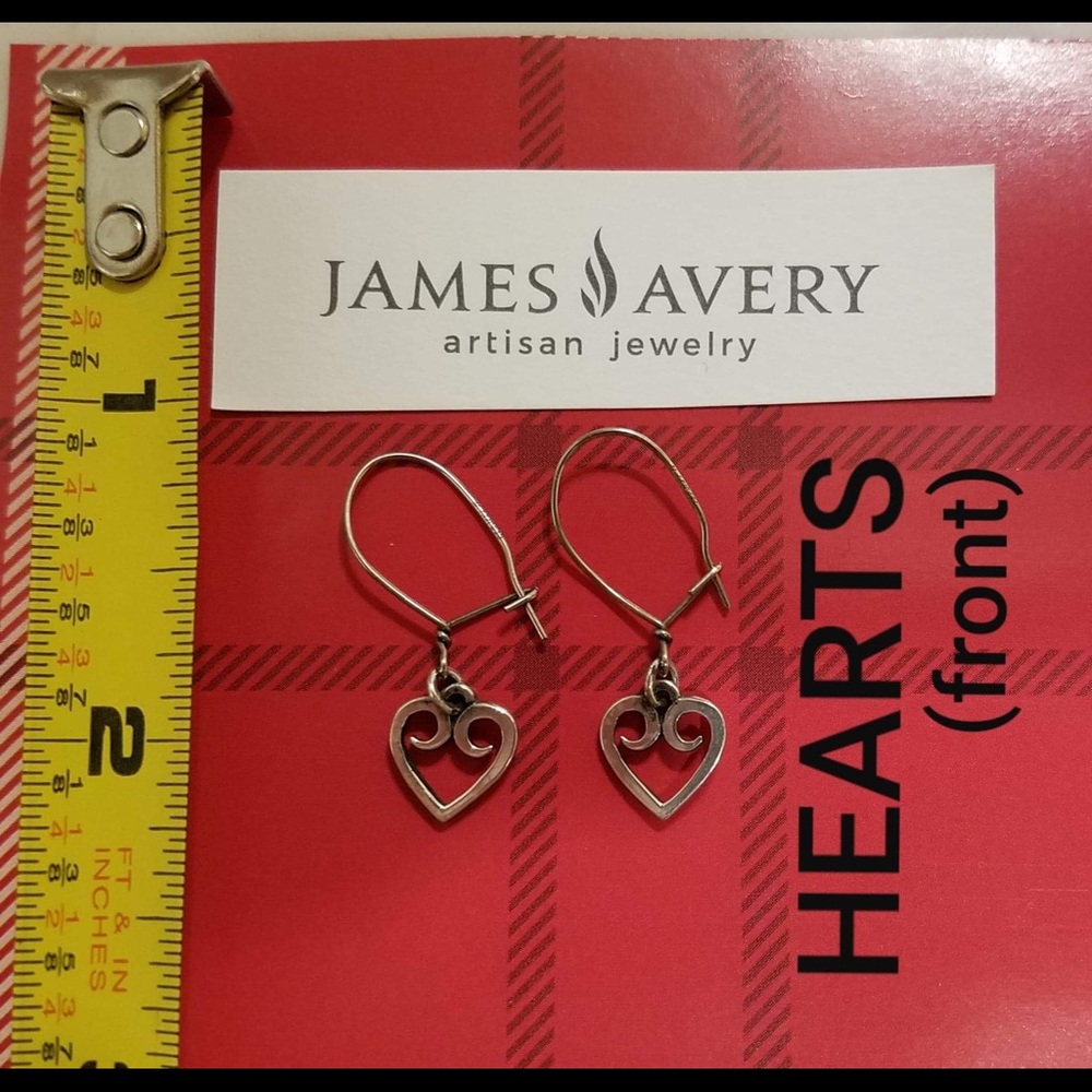 James Avery Heart Charm earrings